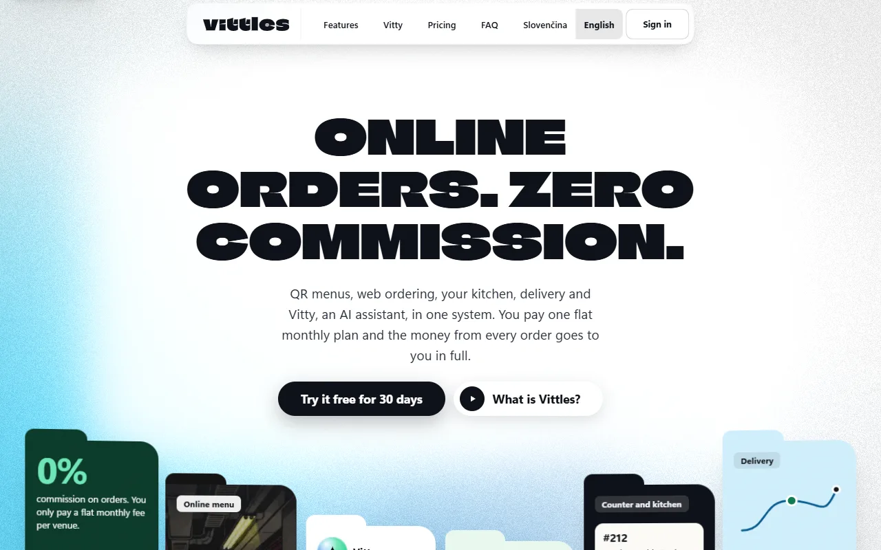 Vittles, online objednávky pre gastro, bez provízie